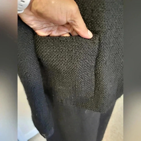 Banana Republic Black Tweed Wool Fully Lined Minimalist Career Wear Suit(12/14) - Picture 9 of 14